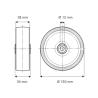 Roue standard 20cmØ