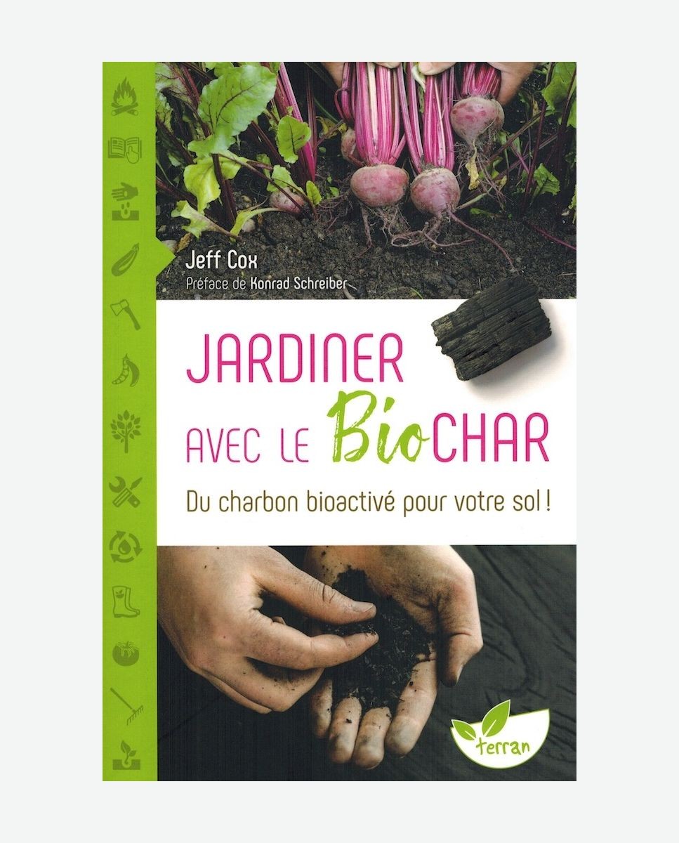 Jardinar con biochar