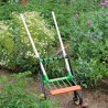 Mole gardener with spring-loaded teeth