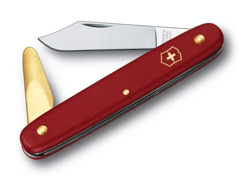 Coltello da innesto con 2 spatole Victorinox.