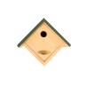 Diamond-shaped birdhouse 28 mm