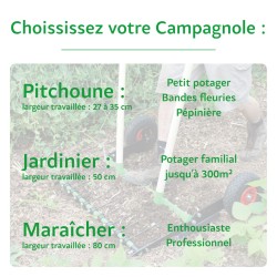 La Campagnole « Jardinier » à contre-dents fixes