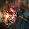 Rost und Grillrost für das Kochen im Kamin