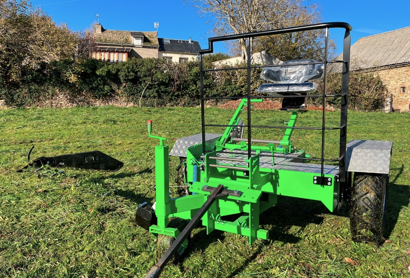 Front part of a hay mower