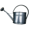 Galvanized steel watering can