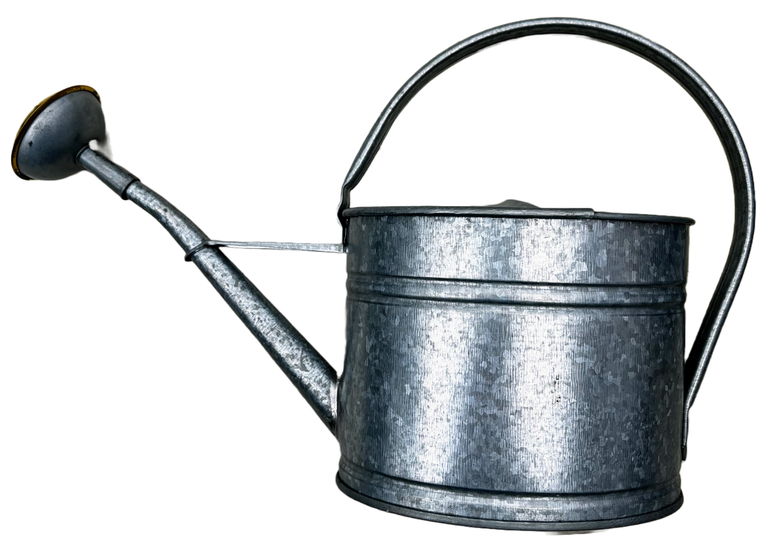 Galvanized steel watering can